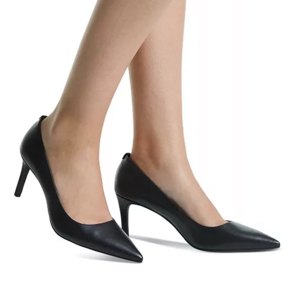 MICHAEL Michael Kors Shoes - Michael Michael Kors Alina Flex Leather Pointed-Toe Pumps Womens 8